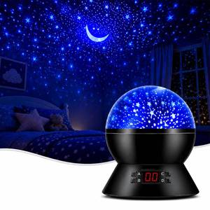 lot 8165 image: Kids Star Projector Night Light, Star Night Light Projector for Kids, Ceiling Stars Projection Lamp with Timer, 360° Rotating Night Light for Bedroom, Birthday Gift for 3 4 5 Year Old Girls Boys Black