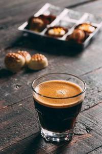 lot 8166 image: Premium Professional Barista Glassware, 4.5 oz (Set of 6) � Heat-Treated Tempered Rim Espresso Cups � Crystal Clear and Durable Small Tumblers for Elegant Cortado and Macchiato Shots