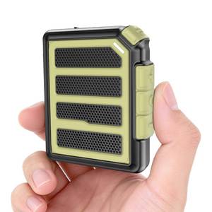 lot 8167 image: ByteWave Magnetic Wearable Bluetooth Speaker, 25H Playtime Clip On Speaker for Jobsite, ENC Noise Canceling Mic, IPX6 Waterproof Mini Wireless Work Speaker for Hardhat, Mechanic and Outdoor