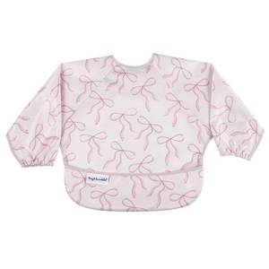 lot 8194 image: Tiny Twinkle Long Sleeve Bib for Babies and Toddlers  Waterproof Smock Bib for Eating  Machine Washable and Mess-Proof Feeding Essentials  Newborn Shower Gift (Bows, Small 6-24 Months)