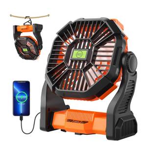 lot 8225 image: 20000mAh Portable Fan Rechargeable Battery Powered Fan Camping Essentials