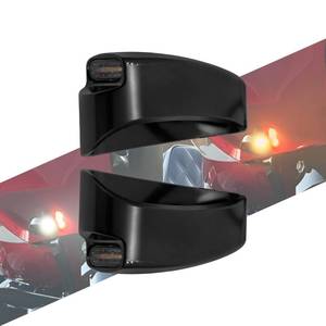 lot 9931 image: HCmotorku Motorcycle Front Turn Signals Daytime Running Lights LED Indicator Lights Lamp Fit For Harley Road Glide FLTRX FLTRXS FLTRKSE FLTRU FLTRXSE FLTRT FLTRT 2015-2023 (Black Housing)