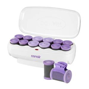 lot 9937 image: Conair Ceramic Hot Rollers, 1 34in and 1 12in Rollers, Lavender, 12 Count