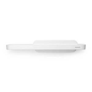 lot 9954 image: Brabantia MindSet Wall-Mounted Shower Shelf and Squeegee (Mineral Fresh White) Shower Soap, Shampoo Holder  Glass Cleaner (2.9 x 16.5 x 3.5)