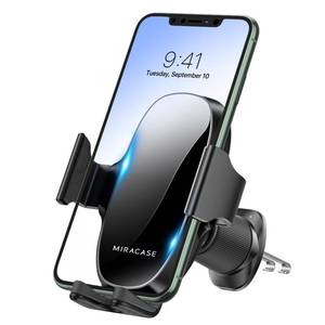 lot 10461 image: miracase Phone Holders for Your Car with Metal Hook Clip, Air Vent Cell Phone Car Mount, Hands Free Universal Automobile Cradle Fit for iPhone Android and All Smartphones, Classic Black