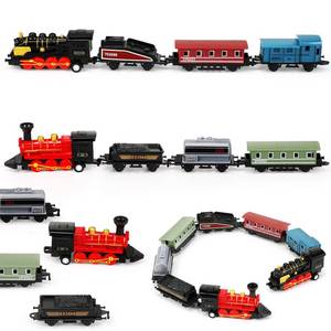 lot 10467 image: Hanaive Train Toys,Small Pull Back Train,Steam Locomotive,Black,Red