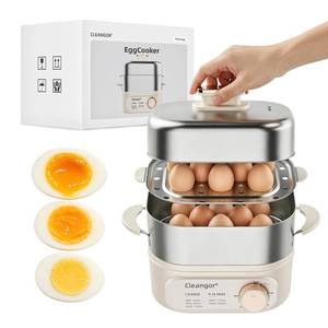lot 11128 image: Hard Boiled Egg Steamer�16 Med  12 Large Eggs, 304 SS  PP, Auto Shut Off(Slight Use)