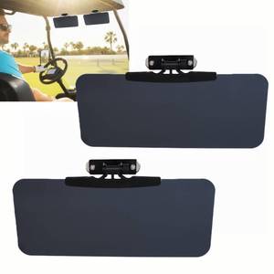 lot 11130 image: Woho 2pcs Magnetic Sun Visor for Golf Cart Sun Shade Accessories 13.2in5.9in
