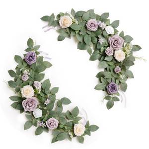lot 11132 image: Lingfts moment 2ft Artificial Flowers Garland, Lilac and Gold