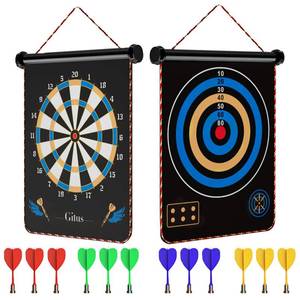lot 11135 image: Gitus Magnetic Dart Board Indoor Outdoor Games for Kids with 12 Darts, Gifts for Teenage Boys Teen Boy Gift Ideas Gifts for Boys 8 9 10 11 12 13 14 Years Old Game Room Decor