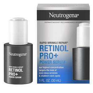lot 12145 image: Neutrogena Rapid Wrinkle Repair Retinol Pro Power Facial Serum, 1 fl oz