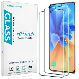 lot 12147 image: HPTech 2 Pack Screen Protector for Samsung Galaxy S21 5G Tempered Glass