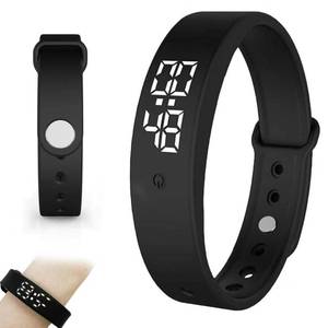 lot 12148 image: Vibrating Alarm Clock Watch for Heavy Sleepers, Silent Wake Up Bracelet and Smart Wristband, Wearable Vibration Wrist Alarm, Non-Audible Sleep Wristband for Men and Women(Black)