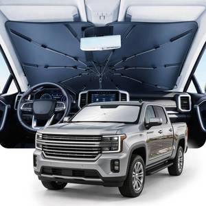 lot 12156 image: DMJN Umbrella Windshield Sun Shade for Chevy Silverado (2011-2026), Car Sunshade for Front Windshield Nano Ice-Crystal Coatings UPF50 Heat and UV Block, Protect Interior and Keep Cooler