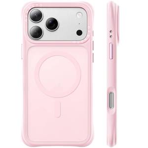 lot 12179 image: ORNARTO Magnetic for iPhone 17 Pro Max Case, Translucent Matte, Chalk Pink