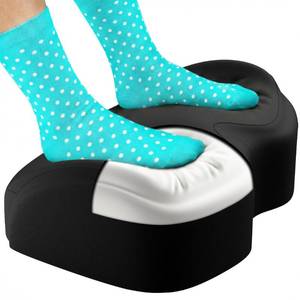 lot 13743 image: Everlasting Comfort Foot Rest for Under Desk at Work - Memory Foam Office Foot Stool and Under Desk Footrest Leg Elevation Pillow for Gaming and Home Office, Supports Posture