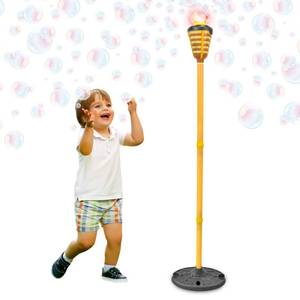 lot 13746 image: Maxx Bubbles Tiki Torch Bubbler - Bubble Machine - for Kids, Teens