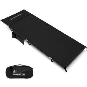 lot 13771 image: ONETIGRIS SUPRAGRIS Camping Cot, Support Up to 400lbs, Lightweight Comfortable Folding Bed for Camping, Hiking, Backpacking, Travel, Car Trips, Office Nap (Black)