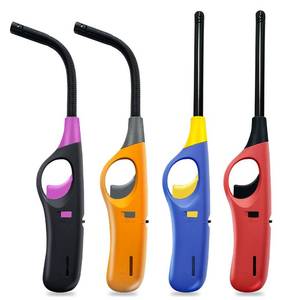 lot 14176 image: 4 Pack Candle Lighter Long Lighters, Refillable Butane Lighters for Candle Camping Fireplace Party BBQ Grill(No Fuel)