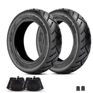 lot 14189 image: RUTU 10 x 2.50 tire and Inner Tube Replacement for Smart Self Balancing Electric Scooters, Hover Board Fits 10in Scooter Wheels, 36v, 48v, 400w, 500w, 800w Hub Motor, High Rubber Content Pack of 2