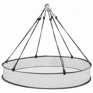 lot 14190 image: FoldTier 1 Piece Bird Seed Catcher Tray Hanging Round Mesh,30 Inch