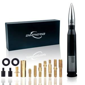 lot 14226 image: Enmpnornb Black Silver 7.8 Inch Bullet Antenna Replacement