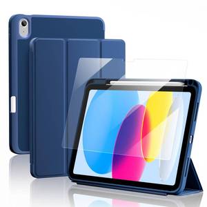 lot 14250 image: ProCase Smart CaseScreen Protector for iPad (A16) 1110th Gen, Navy