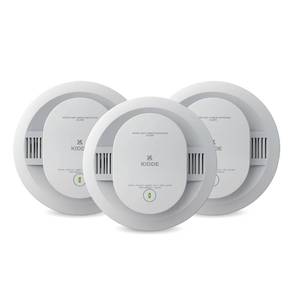 lot 19299 image: Kidde Smoke and CO Detector, AA Battery-Powered, 30CUDR-V, 3 Pack