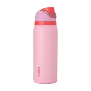 lot 20014 image: Owala FreeSip Stainless Steel Water Bottle 24 oz Angel Food Cake