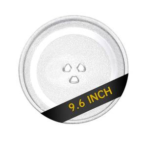 lot 20431 image: Rotaglass 9.6in Microwave Glass Turntable Plate, 9.6in  24.4cm Microwave Tray Replacement Glass Plate, Glass Tray Replacement for LG, GE, Magic Chef, Hotpoint, Panasonic, Kenmore, etc