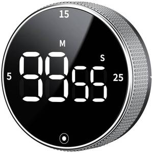 lot 20434 image: Digital Kitchen Timer with Magnetic - Visual Timer with Large LED Display, Pomodoro Classroom Timers with 3-Preset Times, Volume Adjustable, Countdown and Count Up Timers for Cooking