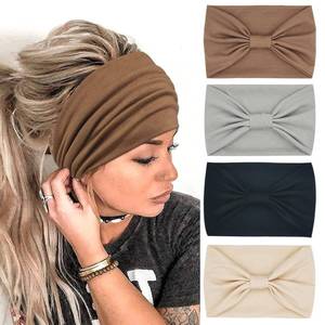 lot 20446 image: YONUF Wide Headbands for Women, 4 Pack Boho Knotted Head Bands Daily Wear