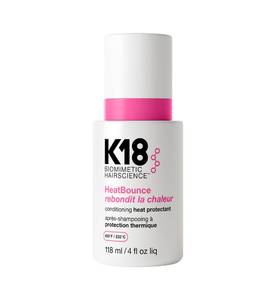 lot 20456 image: K18 HeatBounce Conditioning Heat Protectant Spray, Lightweight Leave-In Conditioner  450 (232°C) Heat Protection, Soften, Smooth  Detangle All Hair Types, 4 Fl Oz Liq