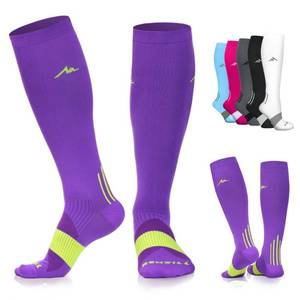 lot 20459 image: NEWZILL Medical Compression Socks for Women and Men, 20-30 mmHg Knee-High Support for Circulation, All-Day Comfort for Work Travel Running Cycling and Fitness (Purple, SM)