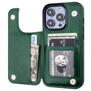 lot 20463 image: ONETOP for iPhone 14 Pro Wallet Case with Credit Card Holder,Green