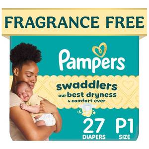 lot 20469 image: Pampers Swaddlers Sensitive Disposable Diapers - 27ct