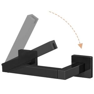 lot 20478 image: FEILERN Toilet Paper Holder Matte Black, Wall Mounted Pivoting for Bathroom