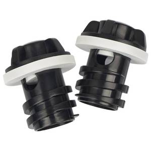lot 20497 image: Omoojee Cooler Drain Plug, 2 Pack Replacement, Compatible with Yeti Roadie, Tundra, and Tank Coolers and Fit for RTIC Coolers, Black