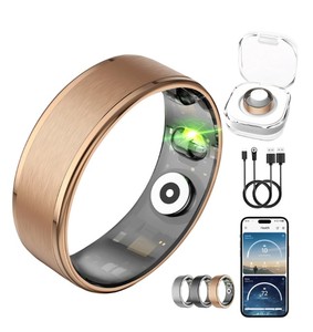 lot 8156 image: Smart Ring Model 4690 with Charging Case and Accessories size 12