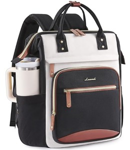 lot 14191 image: LOVEVOOK Laptop Backpack for Women, 15.6 Inch Work Business Backpacks Purse With Large Capacity, Waterproof Nurse Bag College Bookbag for School, Waterproof Casual Daypack for Travel