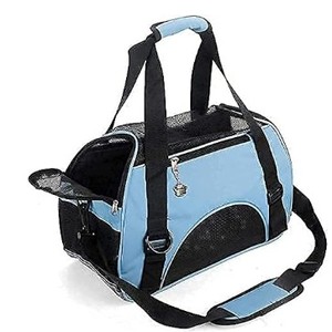 lot 14251 image: ZaneSun Cat Carrier,Soft-Sided Pet Travel Carrier for Cats,Dogs Puppy Comfort Portable Foldable Pet Bag Airline Approved (Small Blue)