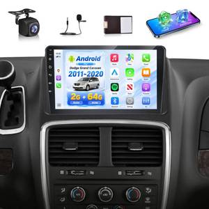 lot 1927 image: NHOPEEW 9 Inch Touchscreen Android Dodge Caravan Headunit - Wireless CarPlay & Android AutoWiFiGPS  AHD Backup Camera for Dodge Grand Caravan 2011-2020 and Chrysler Grand Voyager 2011-2015