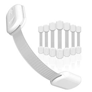 lot 2066 image: SKYLA HOMES Child Safety Cabinet Locks, White, 8 Pack