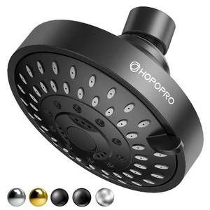 lot 2097 image: High Pressure Shower Head, HOPOPRO 5-Mode Fixed Showerhead, NBC Recommended