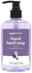 lot 2110 image: Amazon Basics Original Fresh Liquid Hand Soap with Moisturizers, 7.5 Fl Oz (Pack of 1)