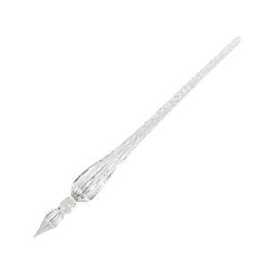 lot 2112 image: molshine Handmade Glass Dip Pen Crystal Calligraphy Pen Signature Dipped Pen for Artist Women Men Teens,Writing Drawing Decoration Gifts (Transparent)