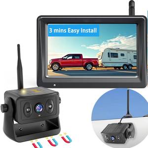 lot 2119 image: YEOIZO Solar Magnetic Wireless Backup Camera for Truck with 5 Monitor