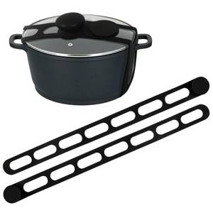 lot 2130 image: FAILUN 2PCS Silicone Latch Strap for Slow Cooker Lid,Lid Latch for Pots,Universal Lid Latch Strap for Crockpot,Slow Cooker Lid Lock,Reusable Silicone Travel Latch for Pot, Bento Box