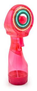 lot 2142 image: O2COOL LED Deluxe Handheld Misting Fan Battery Powered Raspberry