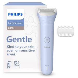 lot 2170 image: Philips Lady Shaver Series 6000 - Cordless, Wet & Dry Electric Shaver, 3-Blade Shaving System, for Legs & Body, 80 Mins. Runtime, Model BRL12700